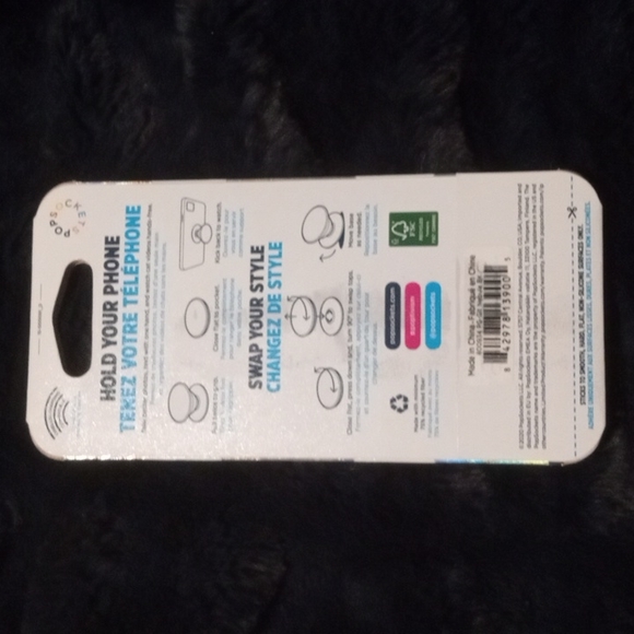 NWT Pop Sockets Pop Grip Swappable Grip for Phones & Tablets Sparkle Snow White - Picture 8 of 8